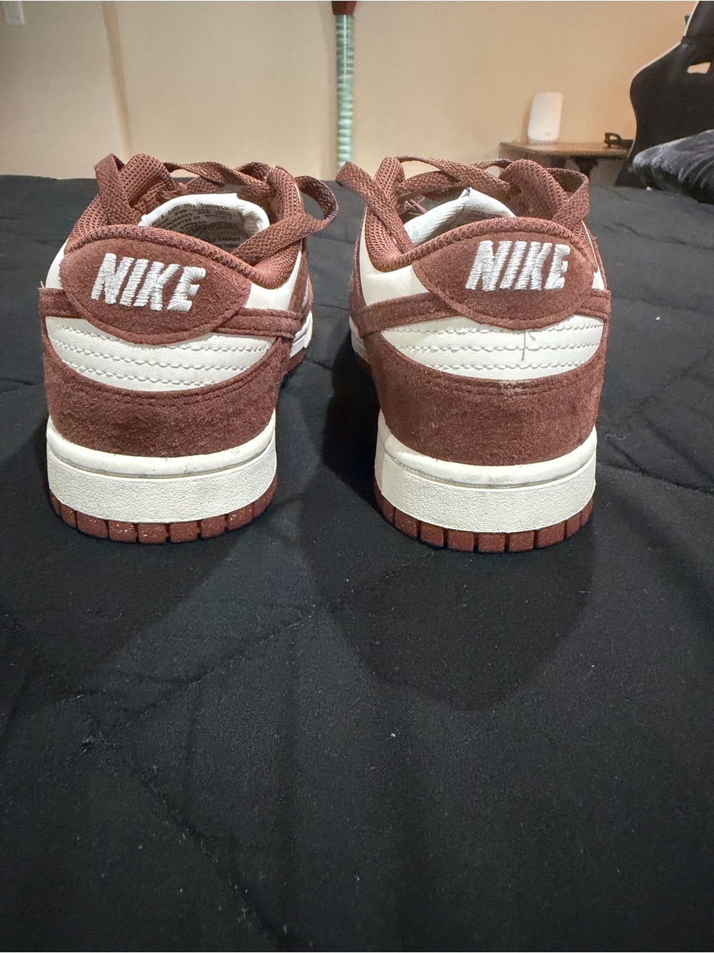 Nike Women’s Brown and White Low-Top Sneakers - Picture 3 of 5